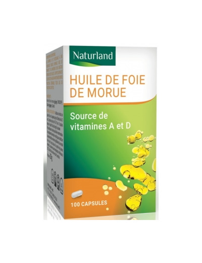 Huile de Foie de Morue 100 capsules Végécaps