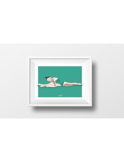 Affiche Gymnastique "Grand écart"