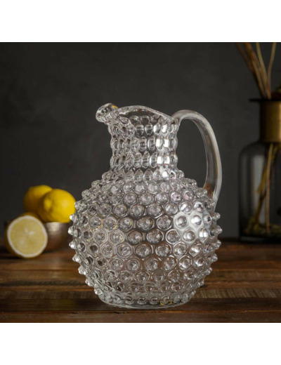 Carafe cristal pointe de diamant 2L 19x23cm