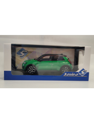 RENAULT 5 E-TECH 2024 VERT POP SOLIDO 1/18 BOITE D'ORIGINE NEUF