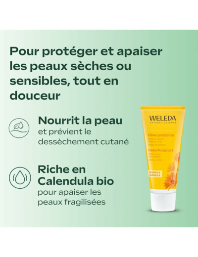 Creme calendula visage corps 75ml Gamme Calendula