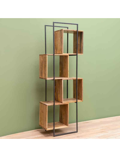 Etagère Rubik bois clair 68x40x180cm