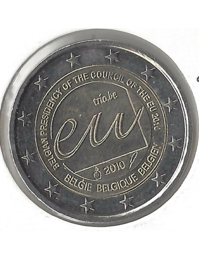 BELGIQUE 2010 2 EURO Commemorative PRESIDENCE DE L'U.E SUP