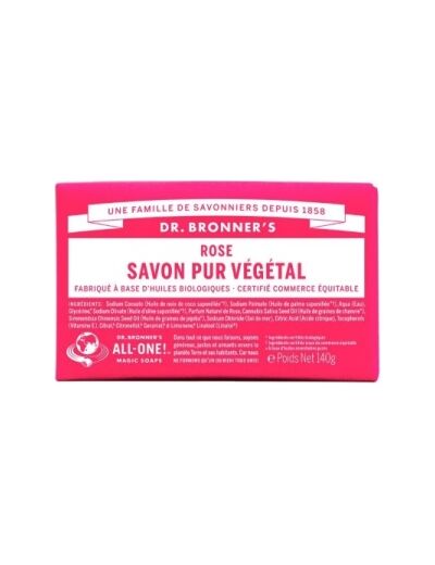 Savon solide à la Rose 140gr