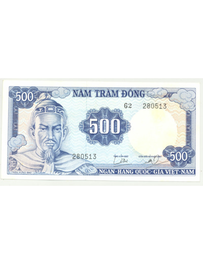 VIET NAM DU SUD 500 DONG ND (1966) SERIE G2 SPL (W23a)