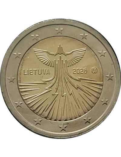LITUANIE 2026 2 EURO INDEPENDANCE ENERGETIQUE UNC