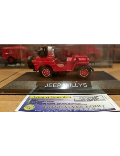 JEEP WILLYS S.D.I DU VAR COGOLIN POMPIERS 1/43 ème SOLIDO