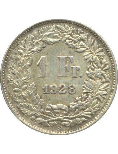 SUISSE 1 FRANC 1928 B TTB