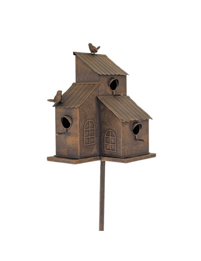 Grand nichoir oiseaux maison 25x23x163cm