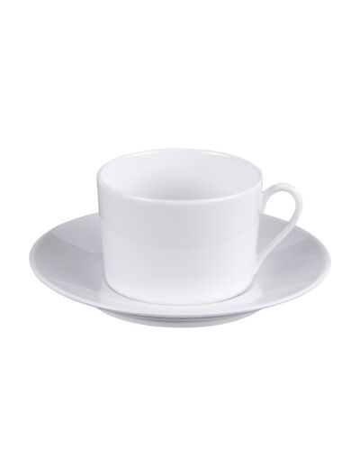 Tasse à thé SAVOIE en porcelaine blanche 20 cl