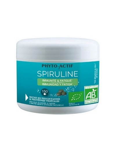 Spiruline bio 100% naturelle Immunité Fatigue 150 comprimés