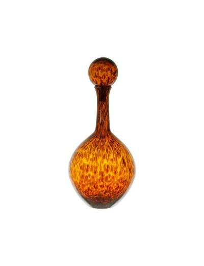 Vase verre Agathe ambre 22xH50cm