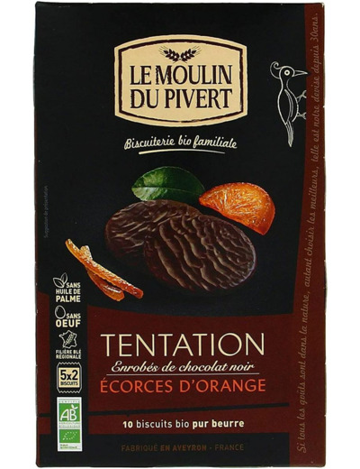 BISCUIT NAPPE ORANGE NOIR TENTATION 130G Tentation