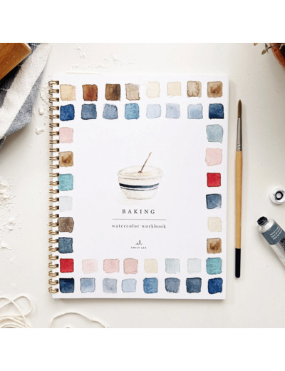 Cahier d’aquarelle - Patisseries - Emily Lex Studio