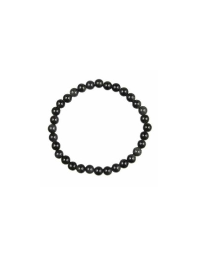 Bracelet en obsidienne œil céleste 6 mm