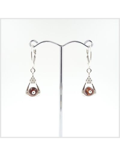 Boucles d'oreilles Ambre