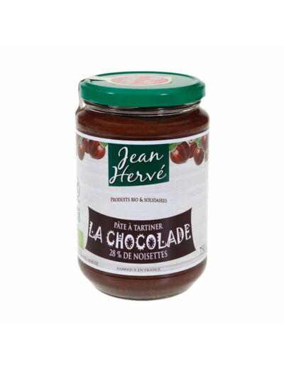 Chocolade Crunchy Bio à tartiner-350g-Jean Hervé
