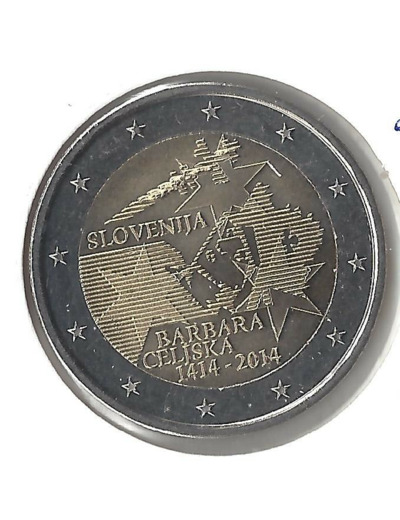 SLOVENIE 2014 2 EURO COMMEMORATIVE BARBARA CELISKA