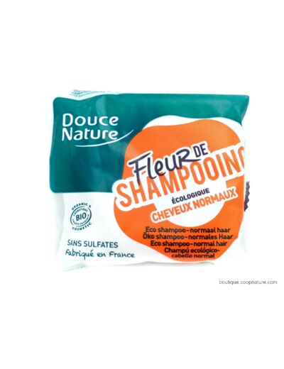 Fleur de Shampooing Ecologique Cheveux Normaux Ecocert Bio 85g