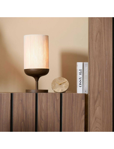 Lampe de table métal marron Dania 23x23x50cm