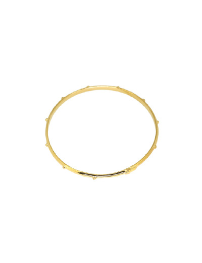 Bracelet en Plaqué Or - RIGIDE DIZAINIER 70MM