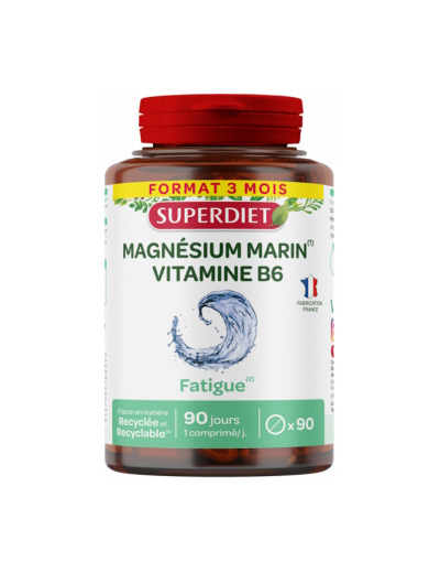 Magnesium marin Vitamine B6 90 comprimés