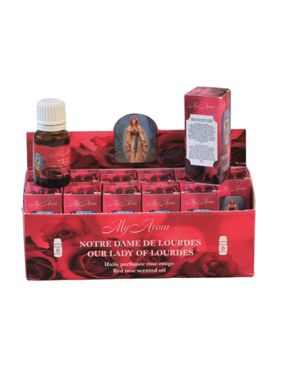 Flacon d'Huile Parfumée 10ml ND de Lourdes/Rose Rouge