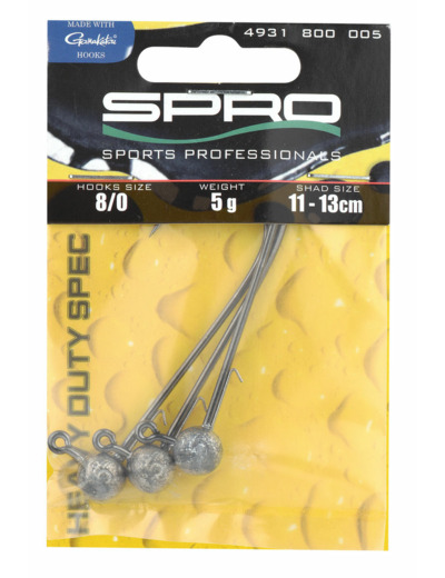 tete plomb?e round jig head spro