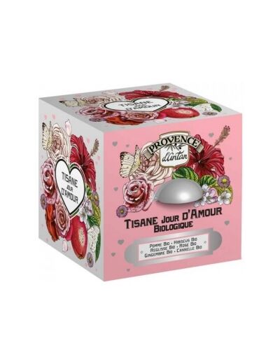 Tisane Jour D'amour bio 24 sachets 60 gr boite métal