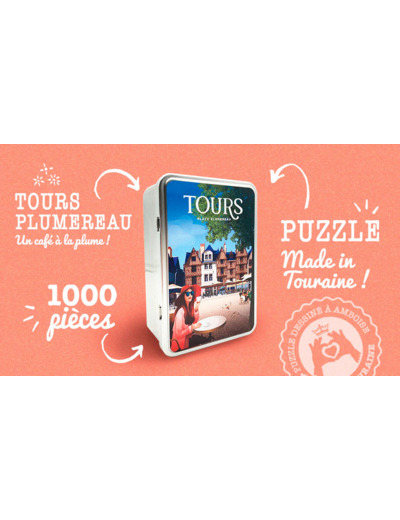 PUZZLE 1000 PIECES - TOURS PLACE PLUMEREAU