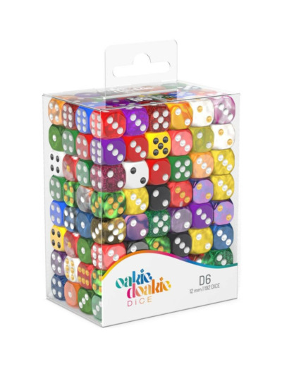 Oakie Doakie Dice dés D6 12 mm Mixed - vendu à l'unité