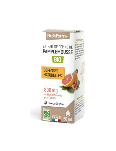 Extrait de pépins de pamplemousse bio 800mg 50ml