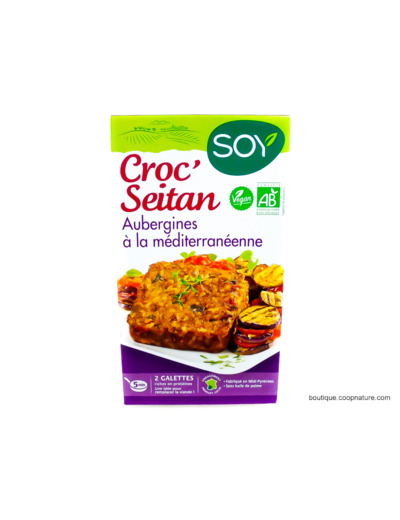 Croc' Seitan Aubergines à la Méditerranéenne Bio 2x100g