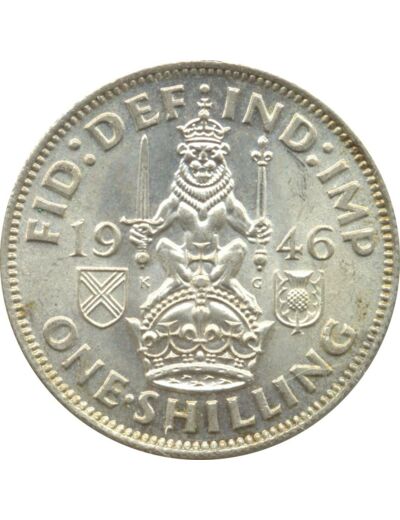 GRANDE BRETAGNE 1 SHILLING GEORGES VI 1946 SUP