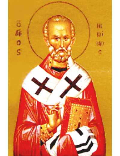 Icône plate 10,5*13,5cm- SAINT NICOLAS