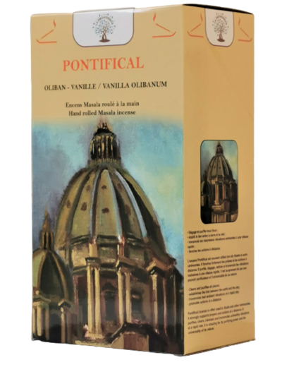 1 étui de 12 bâtons d'Encens - PONTIFICAL - Oliban Vanille