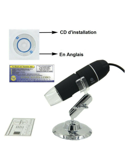 MICROSCOPE DIGITAL USB 4x à 1000x