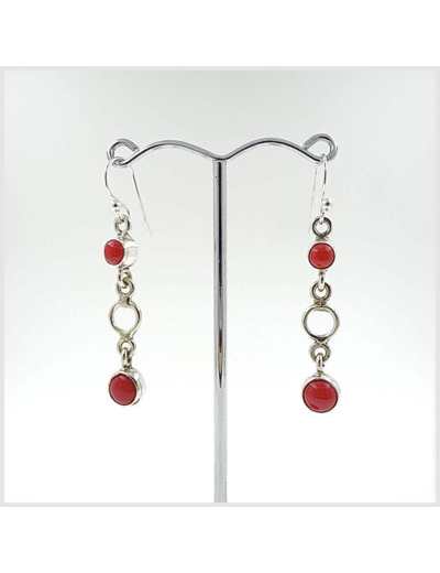 Boucles d'oreilles Gorgone et Argent Massif