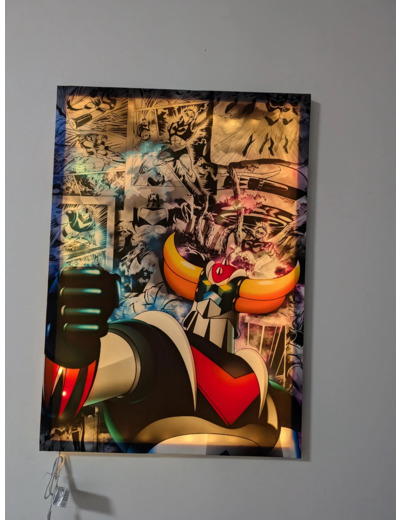 Produit : Tableau Goldorak – Poing de Justice (Classique ou LED)