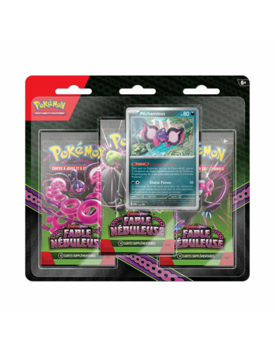 POKEMON TRIPACK FABLE NEBULEUSE ECARLATE ET VIOLET 3 BOOSTERS