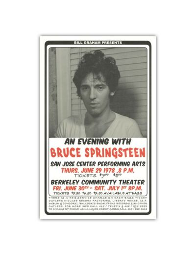 Affiche Bruce Springsteen