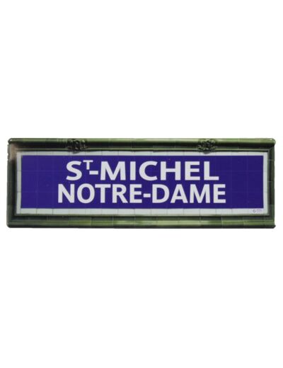 Mini plaque métro St Michel Notre Dame