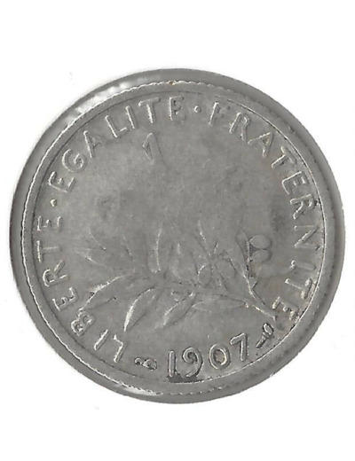 FRANCE 1 FRANC ROTY 1907 etat B