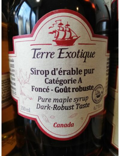 Sirop d'érable pur