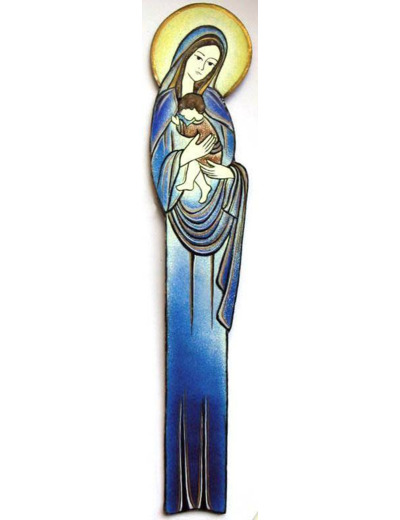 Vierge au drapé 37cm - EMAUX DU LIBAN