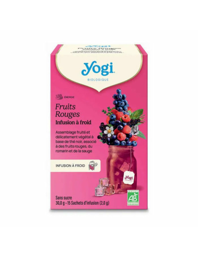 Infusion à Froid Fruits Rouges 15 sachets–Yogi Tea