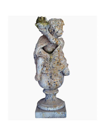 Statue grand Putti saison hiver 102x32x32cm