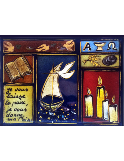 Souffle de Paix 11,6X8,4cm - EMAUX DU LIBAN