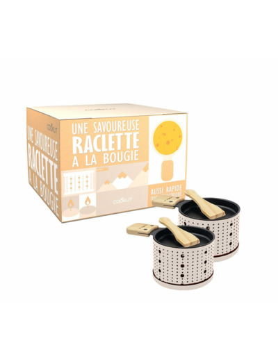 RACLETTE A LA BOUGIE POUR 2 PERSONNES crème