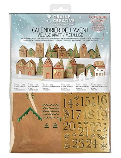 Kit Calendrier de l'Avent - Village Kraft